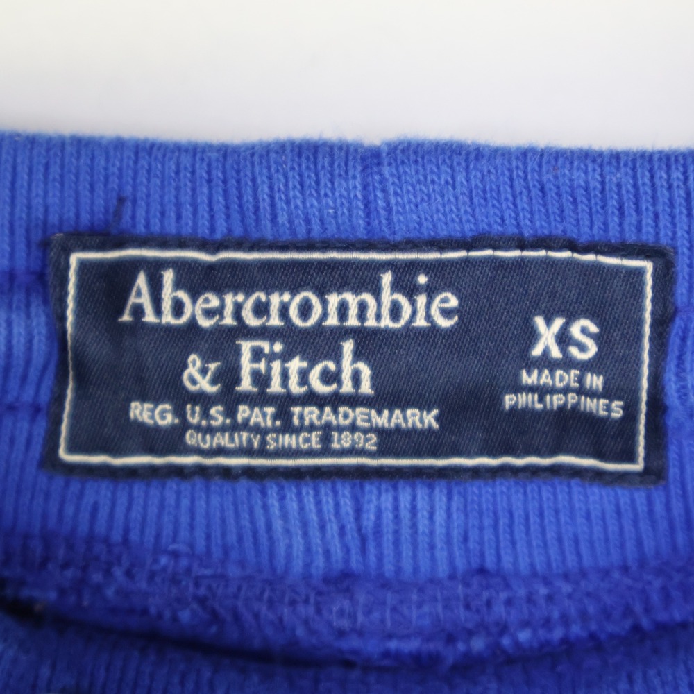 Abercrombie & Fitch‎ Logo Embroidered Sweatpants XS Royal Blue Fleece Joggers - Picture 4 of 11